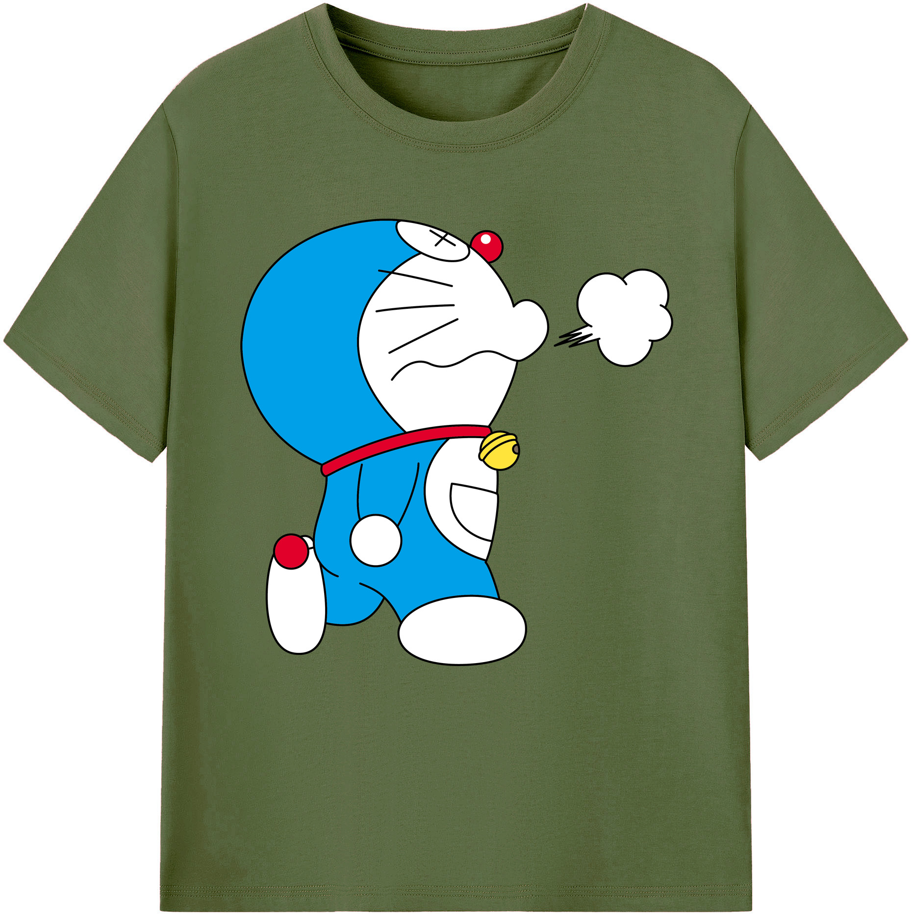 （画像用） ドラえもん Doraemon 綿100％半袖Tシャツ（フロントプリント）